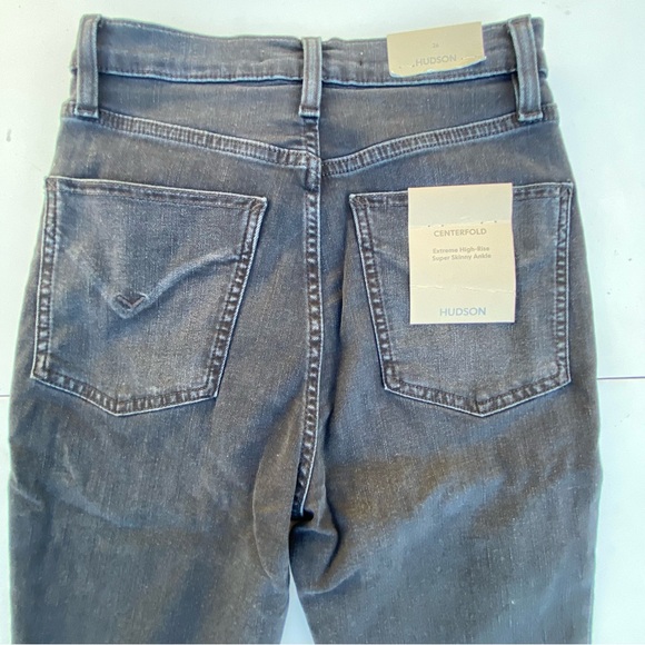 NEW Hudson Centerfold High Rise Skinny Zippered Ankle jeans size 26 2 - Picture 11 of 11